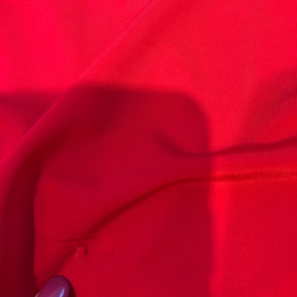 Womens Red Ruched Chain Top Blouse Size S - Picture 5 of 5